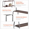 Easel Rolling TV Stand for 32-75" TVs, Stainless Steel TV