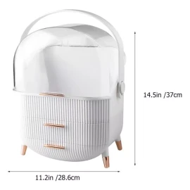 Beaupretty Caja Organizadora De Maquillaje A Prueba De Polvo