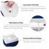 Collapsible Wash Basin 9L, Foldable Dish Tub with Drain Plug,