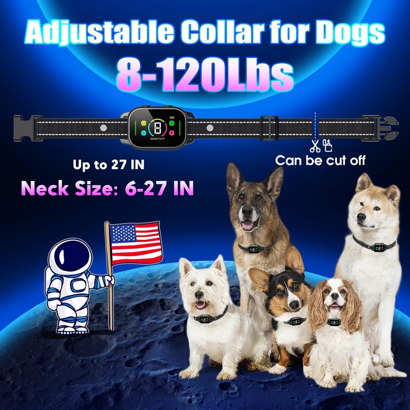 NHUJK Bark Collar- Smart Dog Bark Collar for Small Medium