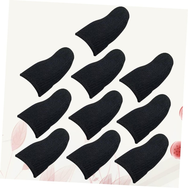 jojofuny 10 Pcs Oil-proof -slip Thumb Sleeve Sleeve Tablet Glove