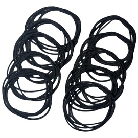 Hair Ties No Damage for Women Girls,10Pcs Hair Rubber Bands for Hair Braids,Ponytail Holders Hair Elastics for Thick & Thin hair(Black)