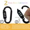 MyyYiTar Large 3 Inch Carabiner with Built-in 3-Digit Combination Lock