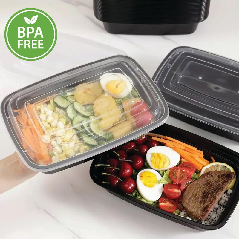 Zencart 12 Pack Meal Prep Containers Reusable, BPA Free Food
