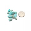 Unbranded Undrilled Blue Howlite Turquoise Pebble Nugget Chips Beads Size
