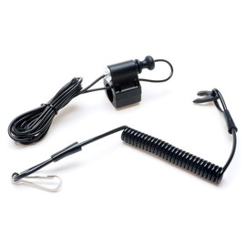 Tether Kill Switch - APE RACING Black Kill Switch With Lanyard Key For ATV Dirt Bike Mount 7/8" Handlebar