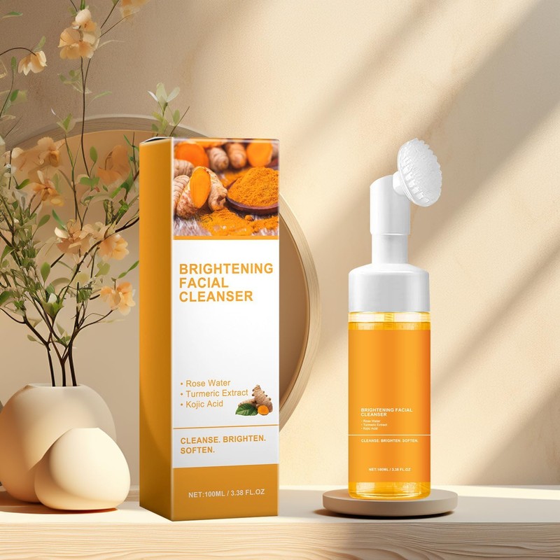 2PCS Leche Limpiadora Facial De Cúrcuma (100ML/Botella)