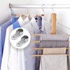 Kyuionty 2 Pack Oval Closet Rod End Supports, Zinc Alloy
