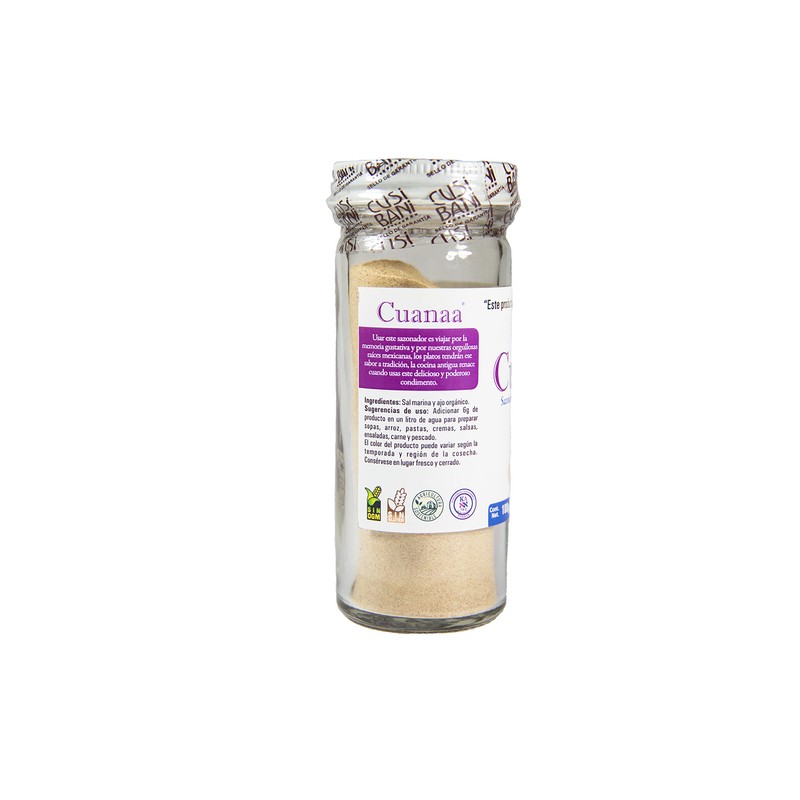 Cusibani | Cuanaa: Sal Marina Premium con Ajo, Agroecológico, Kosher,