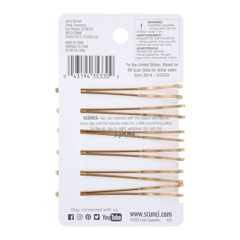 Scunci U Got This Real Style Bobby Pins, Assorted Colors,