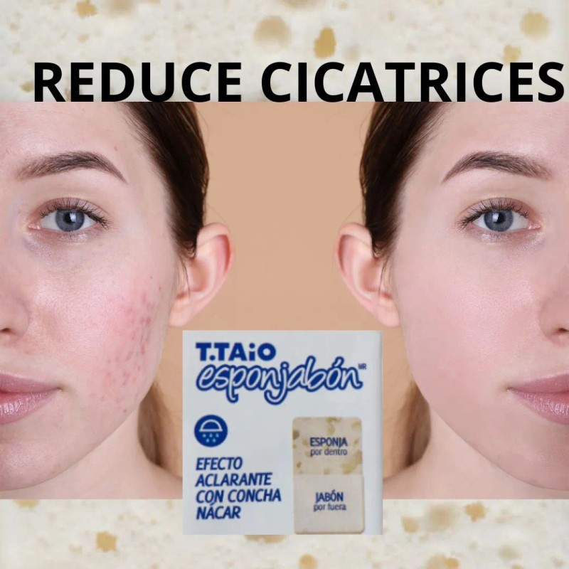 Esponjabon de Concha Nácar Aclarante 2 en 1 T.Taio. Reduce