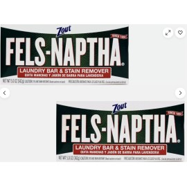 Fels Naptha Zout Laundry Soap Bar & Stain Remover - Pack of 2 by Fels Naptha