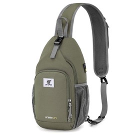 SKYSPER Sling Bag RFID Crossbody Sling Backpack Cross Body Shoulder Bag Travel Hiking Daypack for Women Men(Light Taupe)