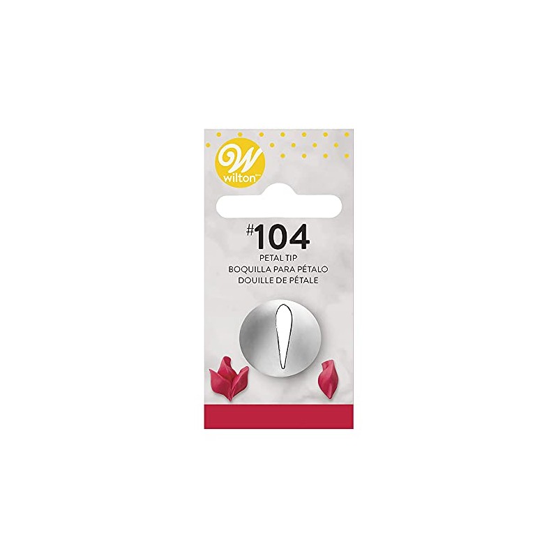 Wilton Decorating Tip, No.104 Petal (Pack of 2 Tips)2