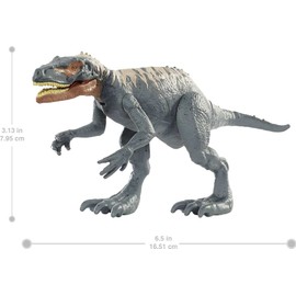 Jurassic World Toys Wild Pack Herrerasaurus Carnivore Dinosaur Action Figure Toy with Movable Joints, Realistic Sculpting & Attack Feature, Kids Gift Ages 3 Years & Older