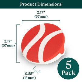 Gardyn Caps for Your Gardyn Hydroponics Growing System & Indoor Garden (Perfect Solution for a Cleaner & More Beautiful Gardyn - Must Have for Growing Fewer Than 30 Plants) 5 Pack Red Amaranth