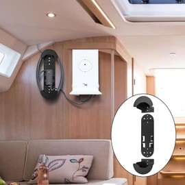 Für Starlink Kabel, Für Starlink Ethernet-Kabelhalter mit Adapterhalter Wandhalterung für Ethernet-Kabelbox Kabelmanagement-Organizer Einfache Installation für 150 Fuß Starlink-Raumoptimierung