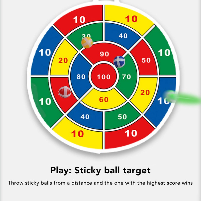 Sticky Ball Board Foldable Dart Board with LED 8 Mode