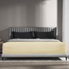 wyewye Double Fitted Sheet, Cream, 135x190 cm with 40 cm