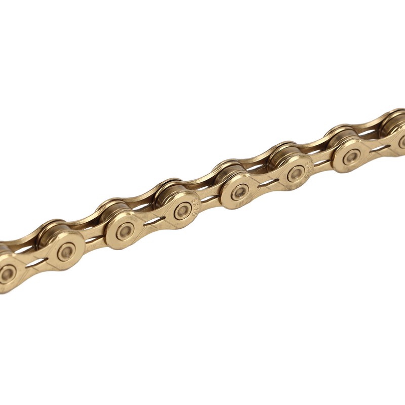 Mountain Bike Chain 10 Speed High Carbon Steel Gold Hollow