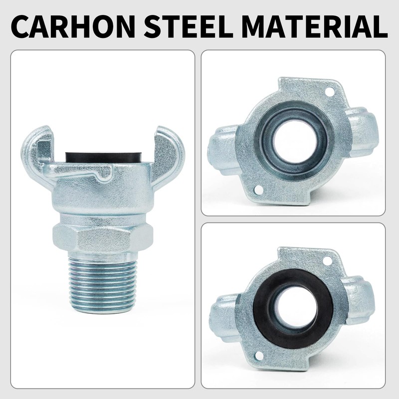 ChillWaves Iron Air Hose Fitting, 3/4" NPT Male 2 Lug