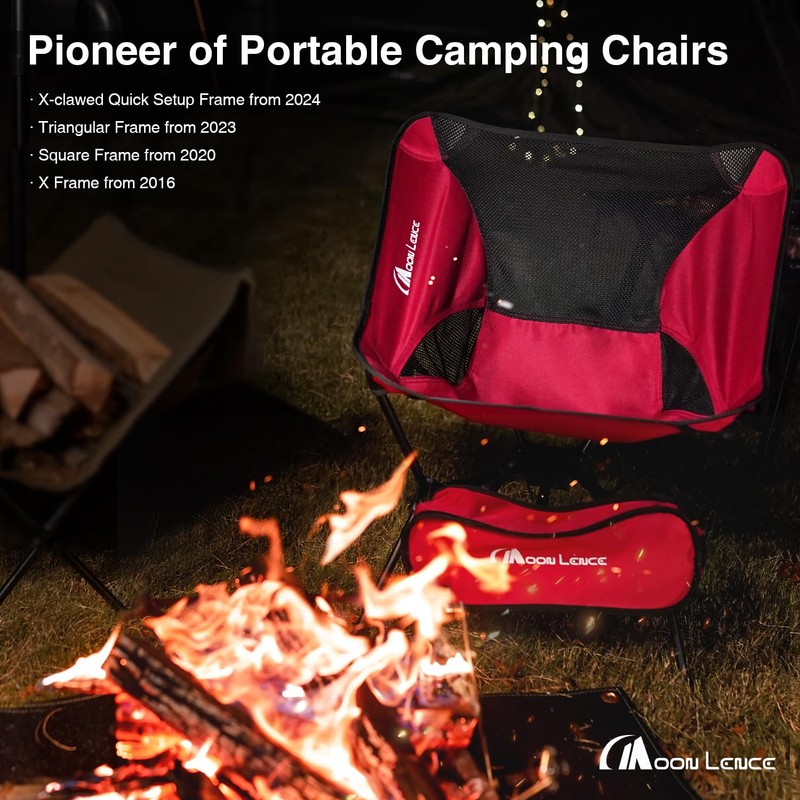 MOON LENCE Portable Camping Chair Backpacking Chair - The 4th