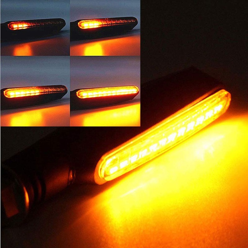 Discover Winds Motorcycle Flowing LED Sequential Turn Signal, 4-Piece LED