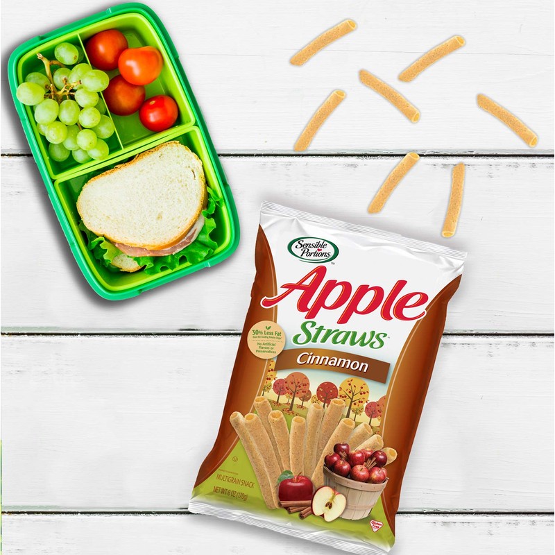 Sensible Portions Apple Straws, Cinnamon, 6 oz.