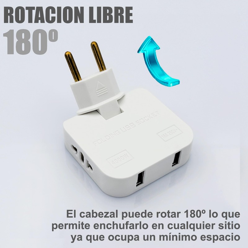 3-Stars 4000W (Higher Power) 4 Sockets - 2 USB Charging