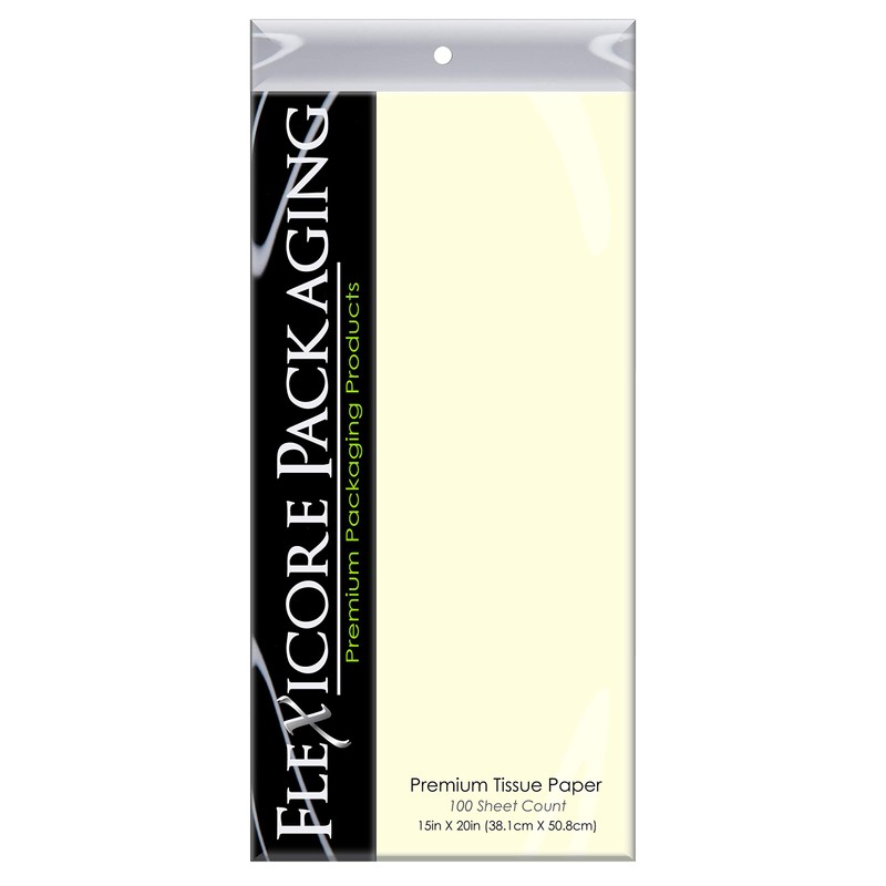 Flexicore Packaging Ivory Gift Wrap Tissue Paper Size: 15 Inch