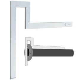 MorningRo Flange Angle Square Heavy Duty Galvanized Carbon Steel Measuring Pipe Fitter Square Tool for Checking The Right Angle of Flange and Pipe Assembly, 15.8 x 15.8 Inches/ 400 x 400 mm