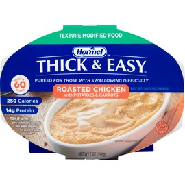 Thick & Easy Purees Puree 7 oz. Tray Roasted Chicken with Potatoes/Carrots Ready to Use Puree, 60748 - Case of 7
