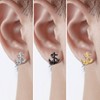 INFINIONLY Men's Women's Stainless Steel Earrings Studs Round Statement Earrings