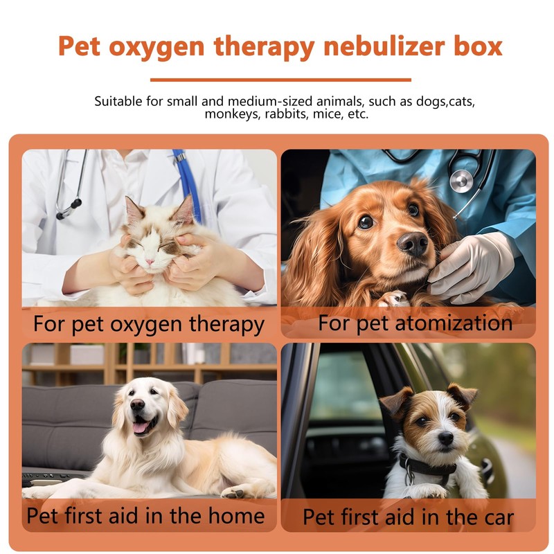 Pet Nebulizer Nest, Cat & Dog Oxygen Chamber, Small Pet