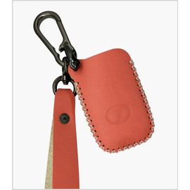 Genuine Leather Key Fob Cover & Key Chain for Lexus (4 Buttons, Keyless Go)- Fits ES350 GS300 GS350 GS430 GS450h ISC IS250 IS350 LS460 LS600 & More (2005-2018) (Pink Model B)