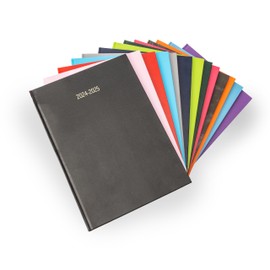 2024 2025 Academic A4 Week To View Hardback Diary Planner Organiser for School Student Teacher Mid Year (Yellow)