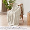 PHF Cooling Muslin Throw Blanket for Hot Sleepers, 60% Viscose