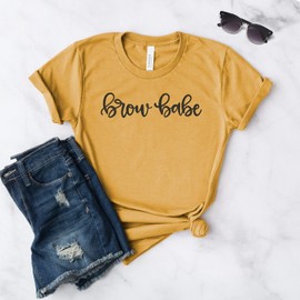Esthetician Shirt - Cosmetologist - Cute Eyebrow Shirt - Brow Babe - Makeup Shirt - Esthetician Gifts - Brows Shirt - Softstyle Unisex Tee
