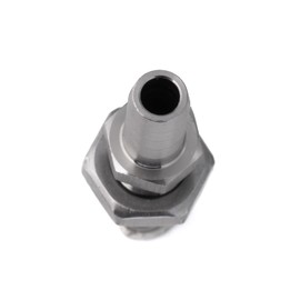 Hose Barb Bulkhead Stainless Steel Barbed Tube Pipe Fitting Coupler Connector Adapter 2 Pieces (8mm)