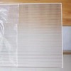 Plexiglass Perpex 1/8' Acrylic Striped Wave Board, 12in PMMA/Acrylic Streak