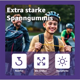 repairr 10x Allzweck Expander & Gep?ckspanner Set in versch. L?ngen fr Camping & Auto & Fahrrad - Spanngurte & Spanngummi