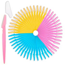 60 Piezas Perfiladores de cejas ,Perfiladores de rostro, Depilador de cejas. Perfiladores faciales.Maquinilla de afeitar para cejas, afeitar multiusos exfoliante herramienta de Dermaplaning para recortar y afeitar, afeitar, maquinilla de afeitar de cejas