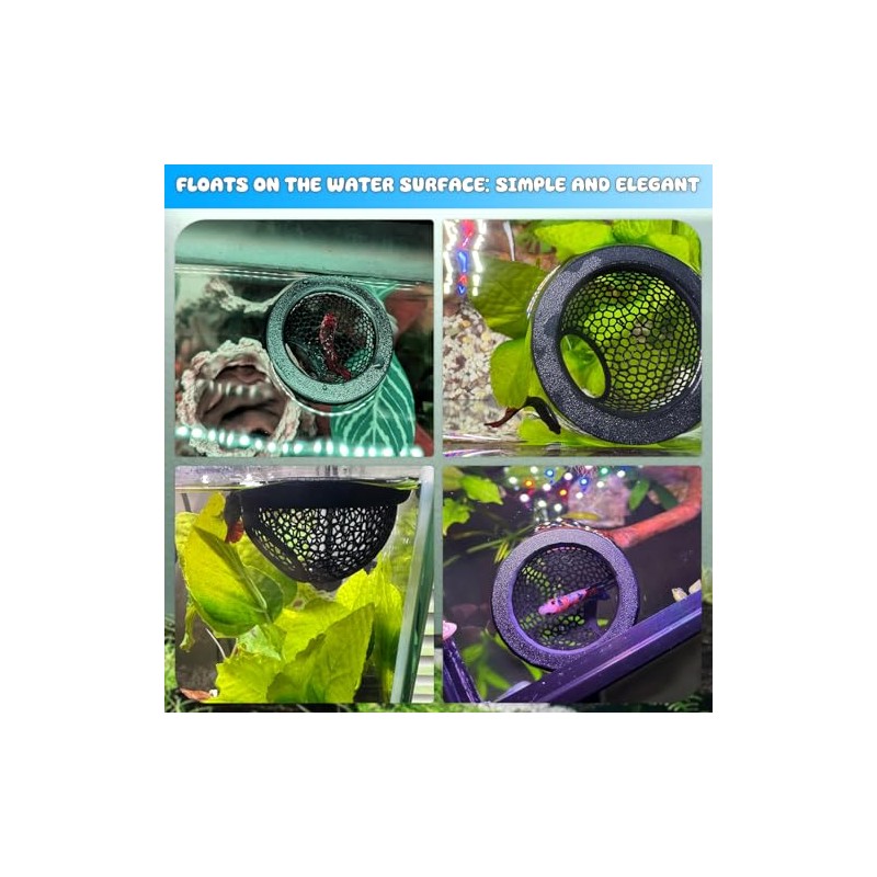 Floating Betta Hide & Shrimp Cave – 3D Printed Aquarium