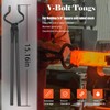 Blacksmith Tongs Set Knife Making Forge Tongs for Bladesmithing &