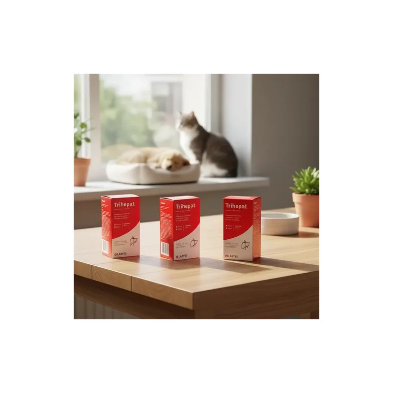 Trihepat Labyes 100ml Protector Hepático Perro Y Gato 3 Pz