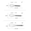 2 Whisks, Hand Mixer, Semi-Automatic Rotating, Stainless Steel Rotary Mixer,