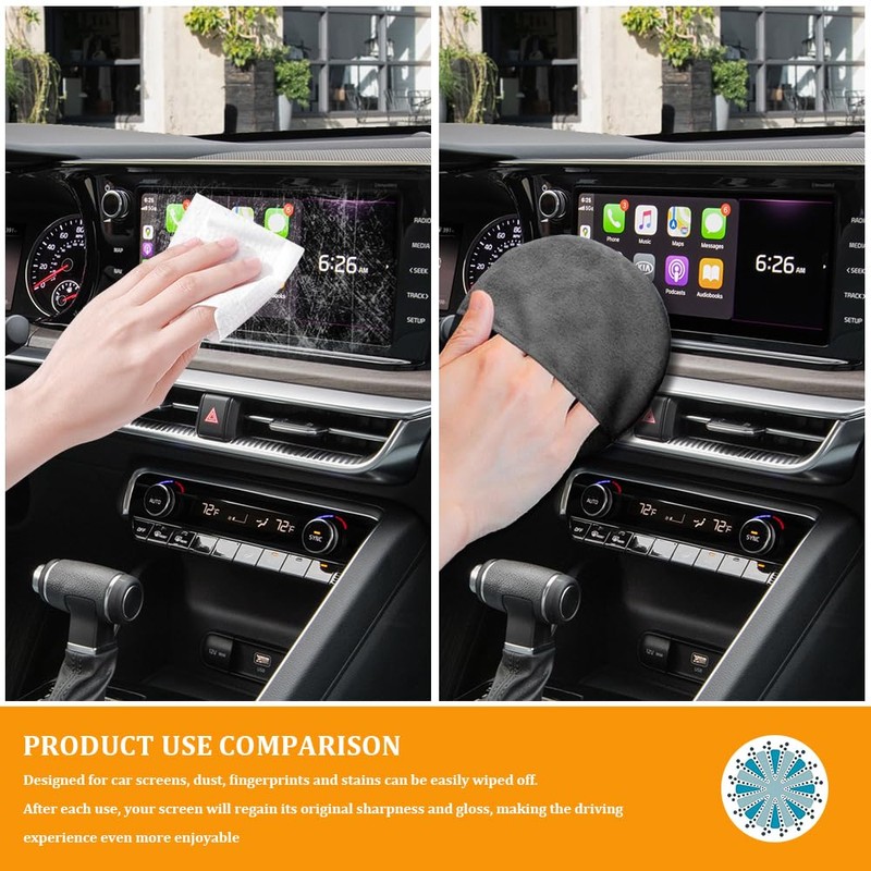 Car Screen Cleaner, Microfiber Auto Screen Cleaning Pad, Foldable Touch
