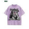 US Stock 100% Cotton Men's Washed T Shirt American Casual