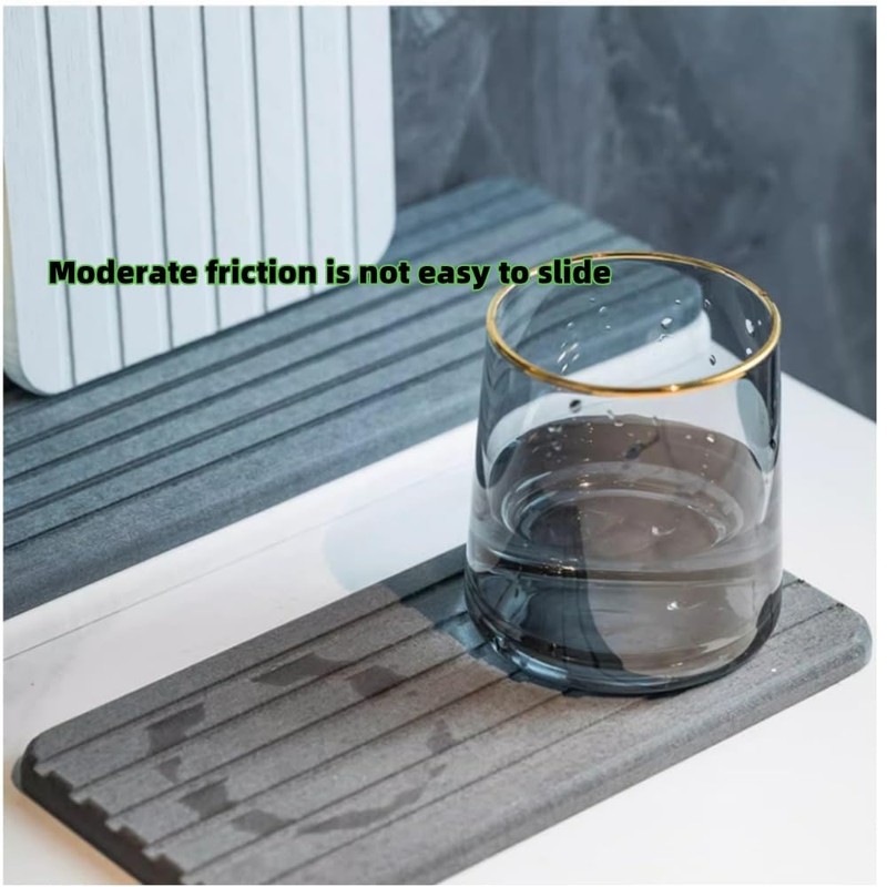 Quick Stone Drying Tray for Bathroom Sink Vanity Disc, Water
