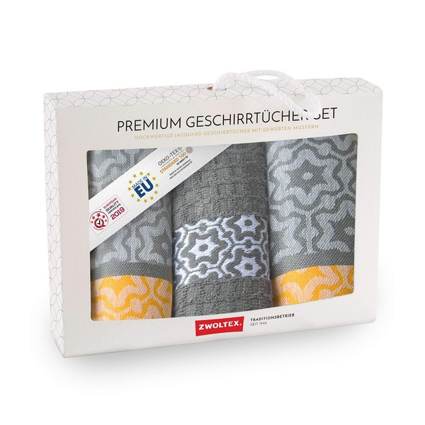 ZWOLTEX, High-Quality Jacquard Tea Towels Gift Set Made from 100%